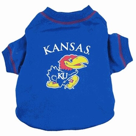 Pets First Kansas Jayhawks Dog Tee Shirt - Small PFKU1783-0002